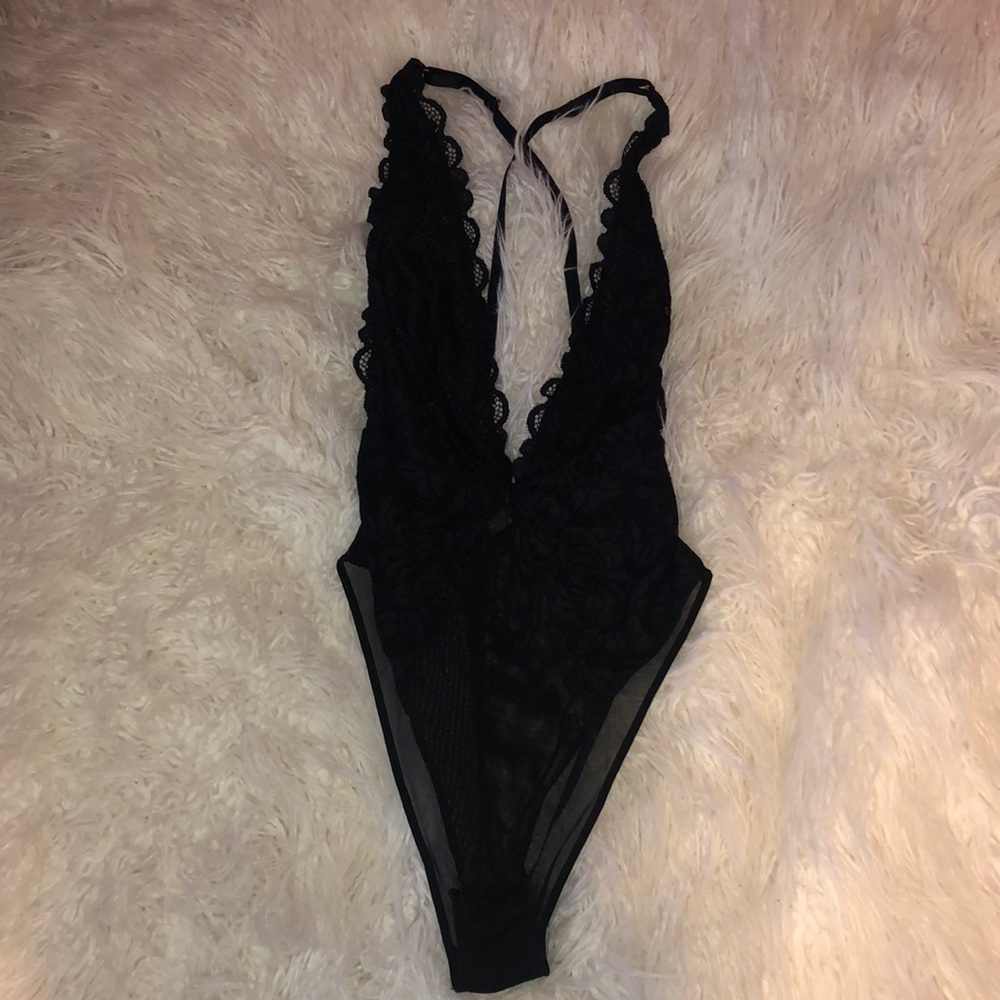 Lace & mesh sexy body suit